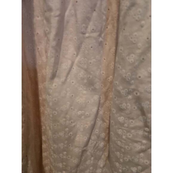 Barbour Women's Pink Eyelet Embroidered Midi Dress Size 6 Sleeveless - Picture 2 of 14